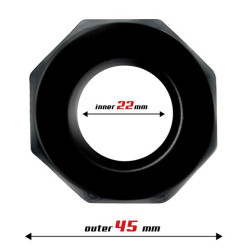 Beast Rings Cockring souple Polygon Noir